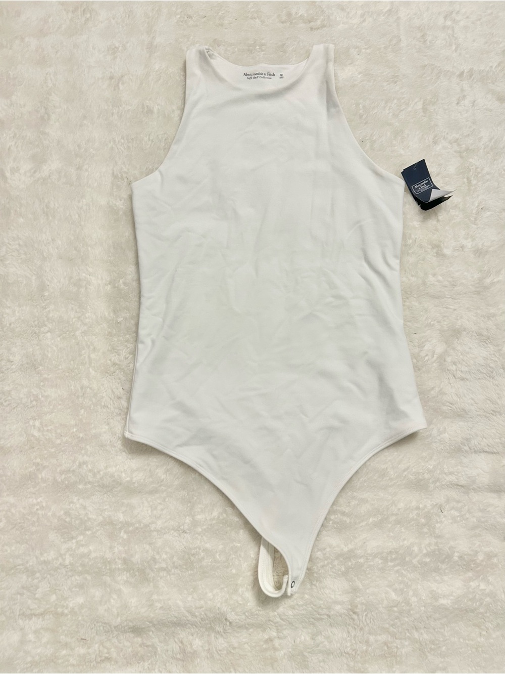 Abercrombie & Fitch Soft A&F White Bodysuit Size Medium NWT